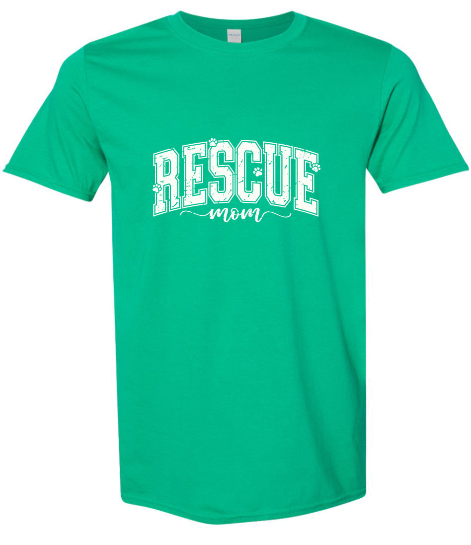 Rescue Mom Adult Gildan Soft Shirt