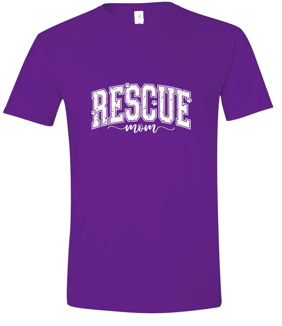 Rescue Mom Adult Gildan Soft Shirt