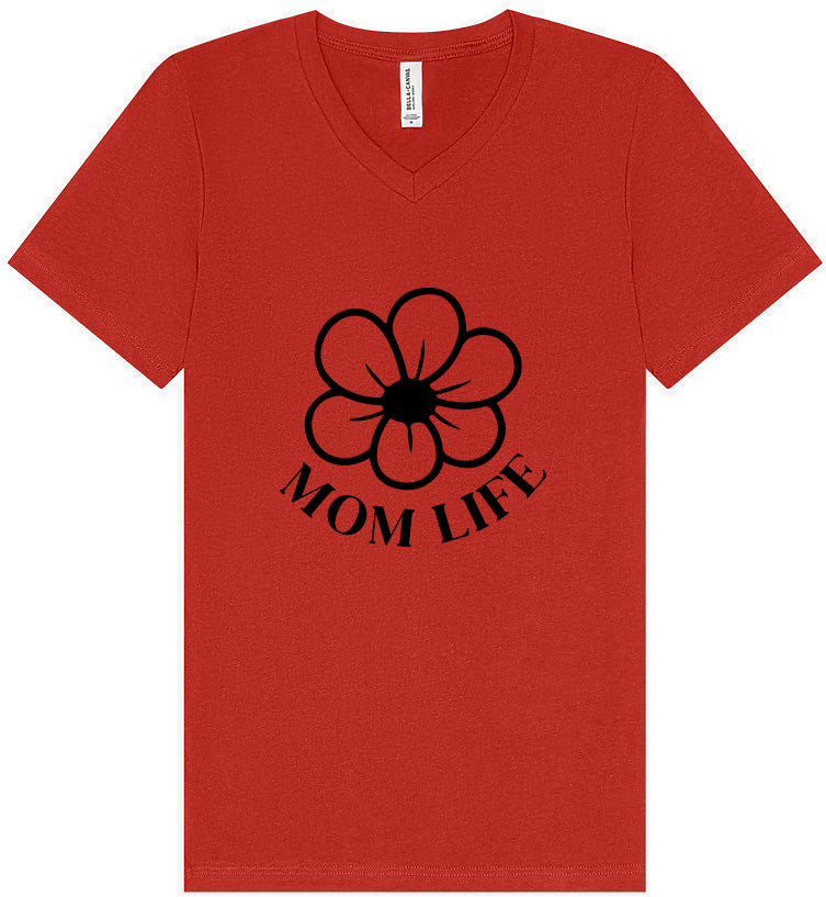 Mom Life Unisex V-Neck Shirt