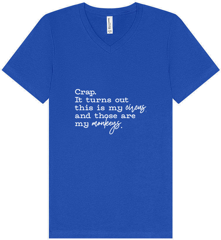 My Circus, My Monkeys Unisex V-Neck Shirt