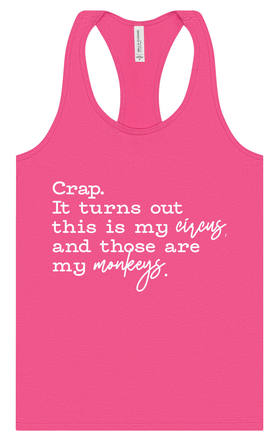 My Circus, My Monkeys Women's Racerback Tank