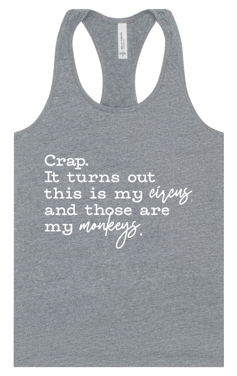 My Circus, My Monkeys Women's Racerback Tank