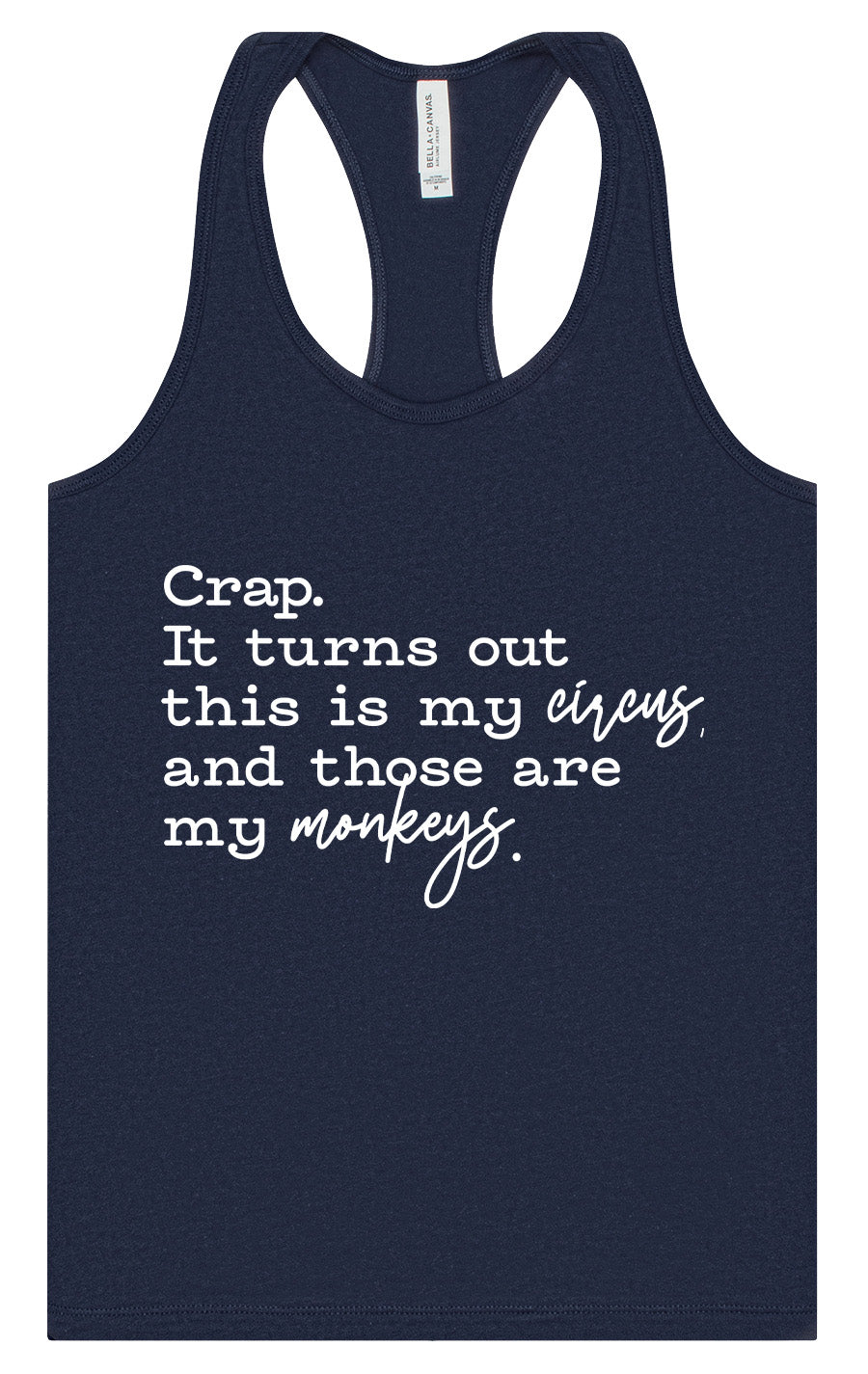 My Circus, My Monkeys Women's Racerback Tank