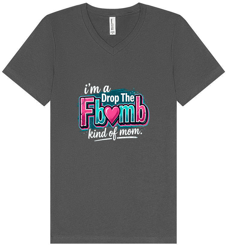 F Bomb Mom Unisex V-Neck Shirt