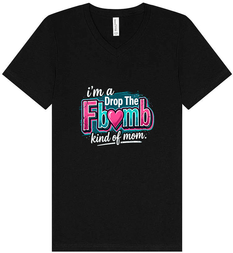 F Bomb Mom Unisex V-Neck Shirt