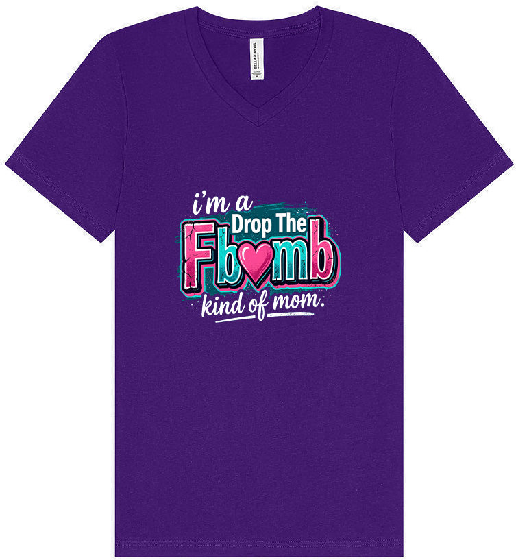 F Bomb Mom Unisex V-Neck Shirt