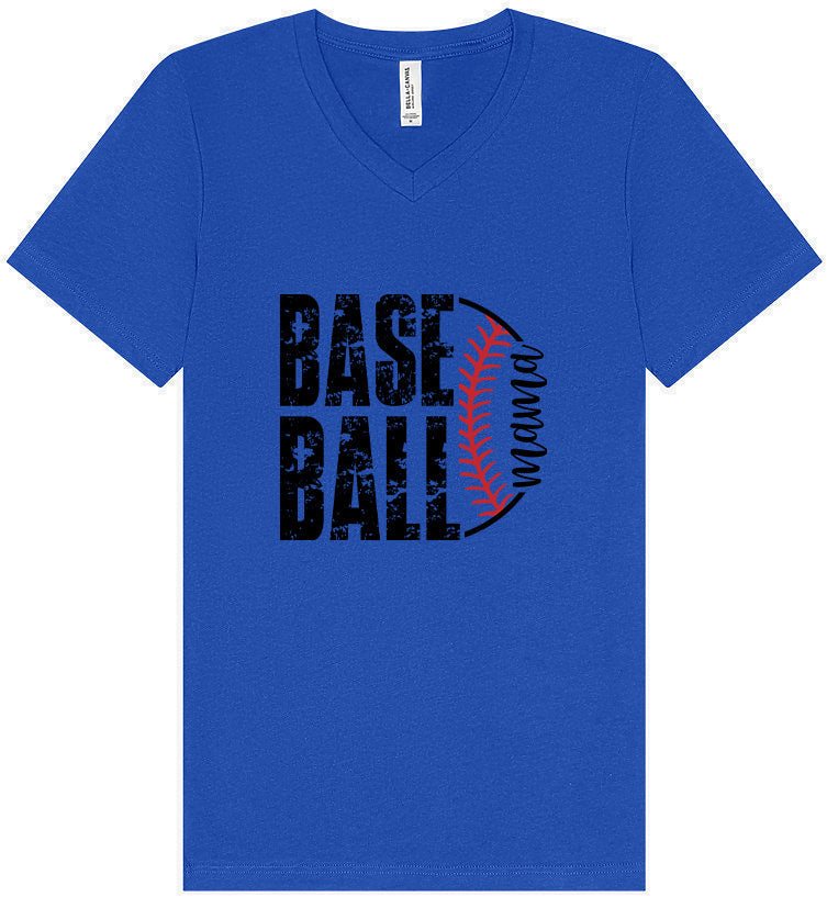 Baseball Mama Unisex V-Neck Shirt