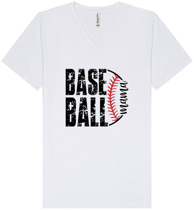 Baseball Mama Unisex V-Neck Shirt