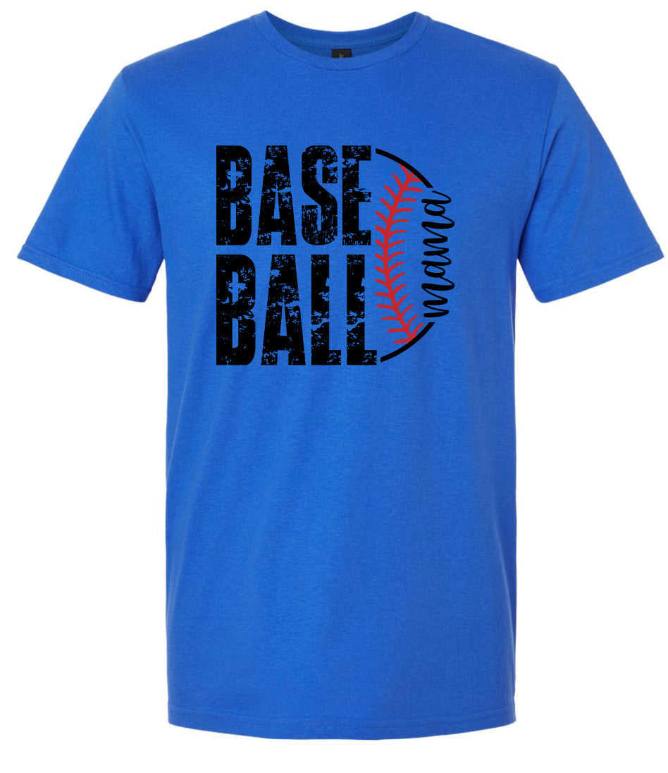 Baseball Mama Adult Gildan Soft Shirt