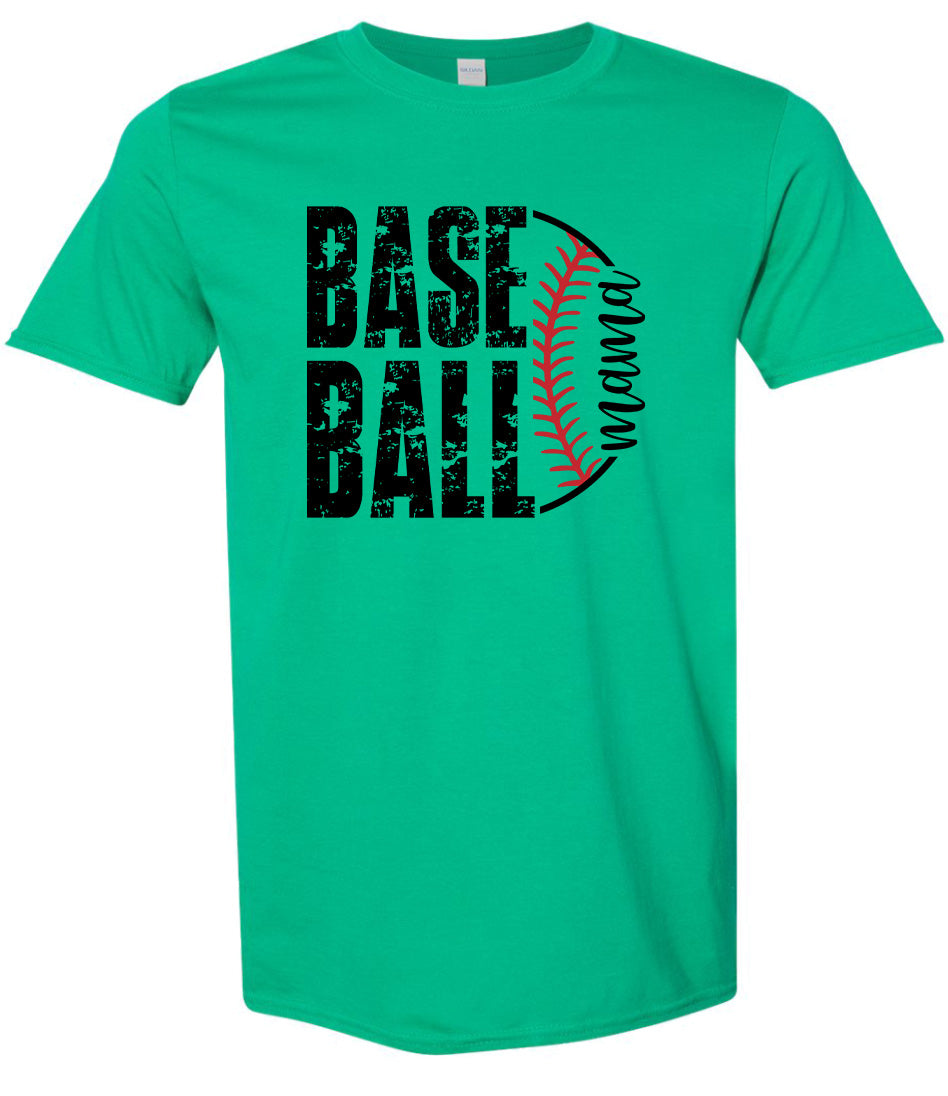 Baseball Mama Adult Gildan Soft Shirt