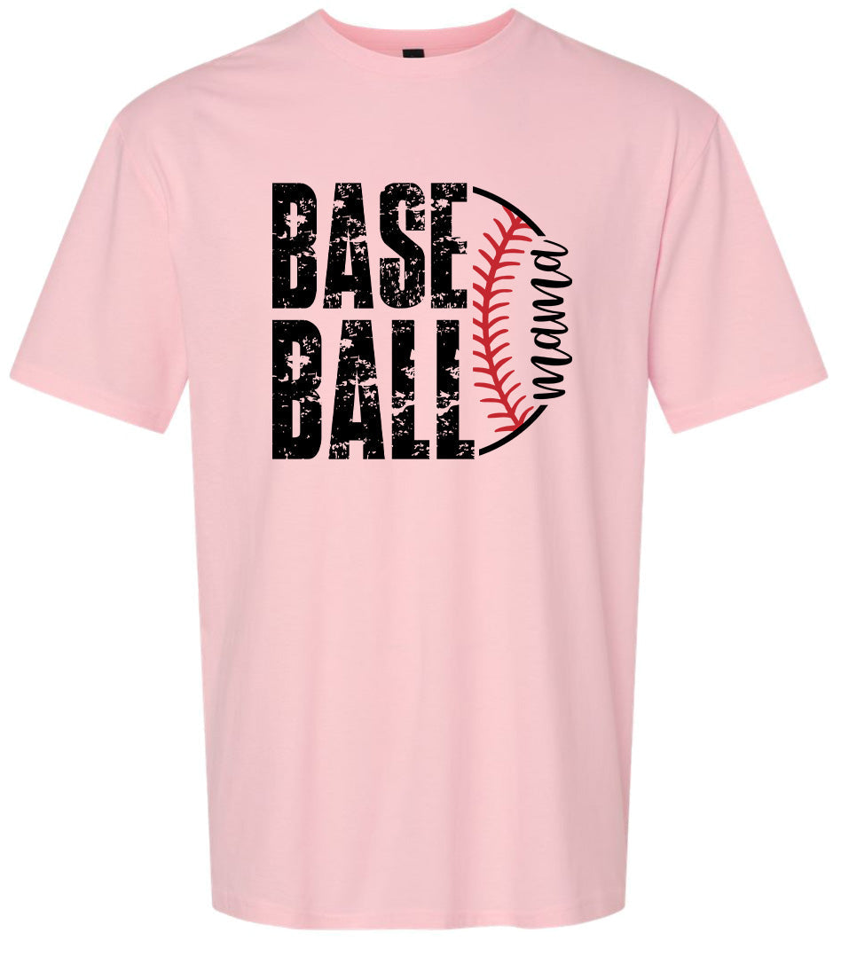 Baseball Mama Adult Gildan Soft Shirt