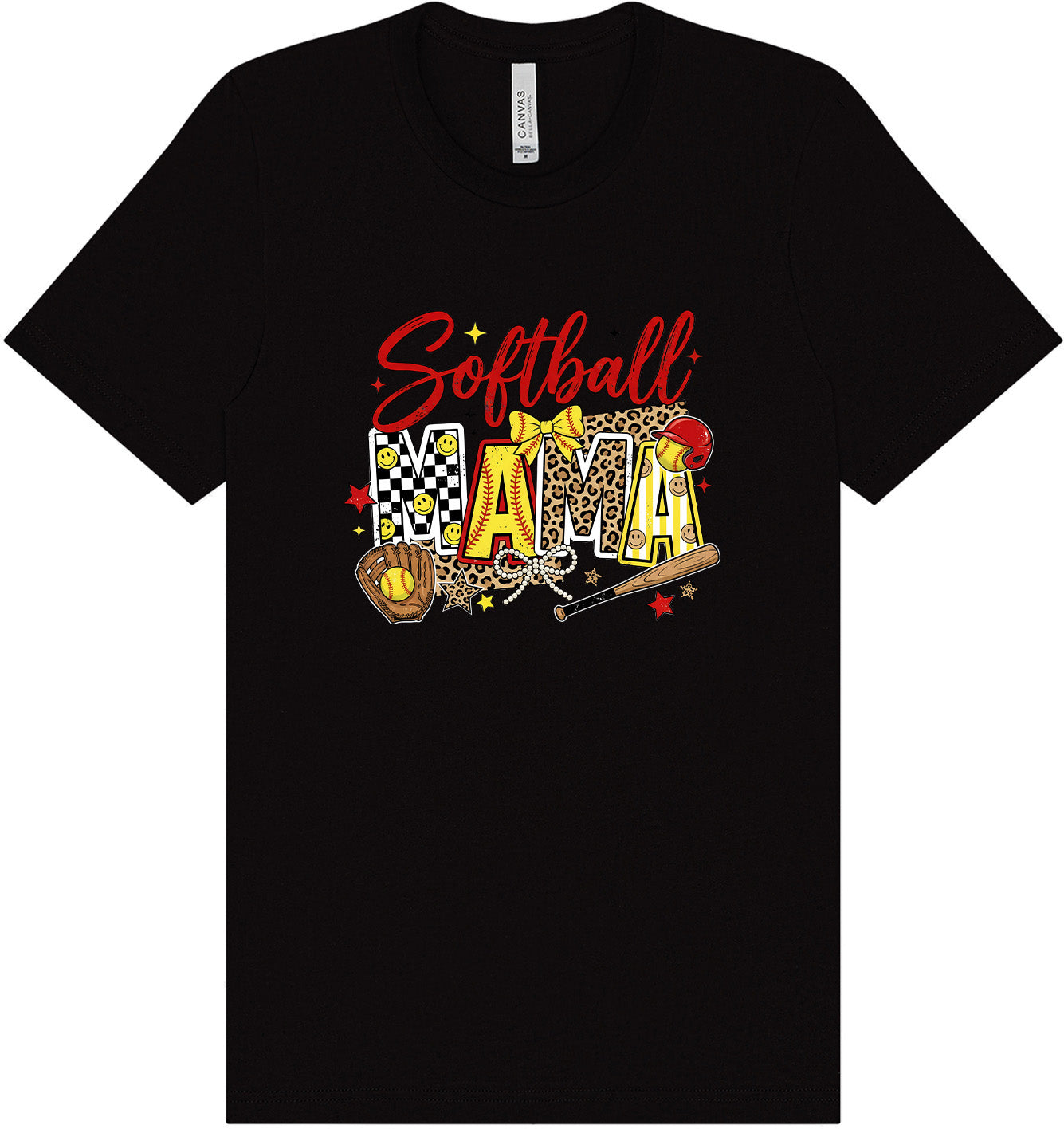 Softball Mama Adult Bella Canvas Shirt