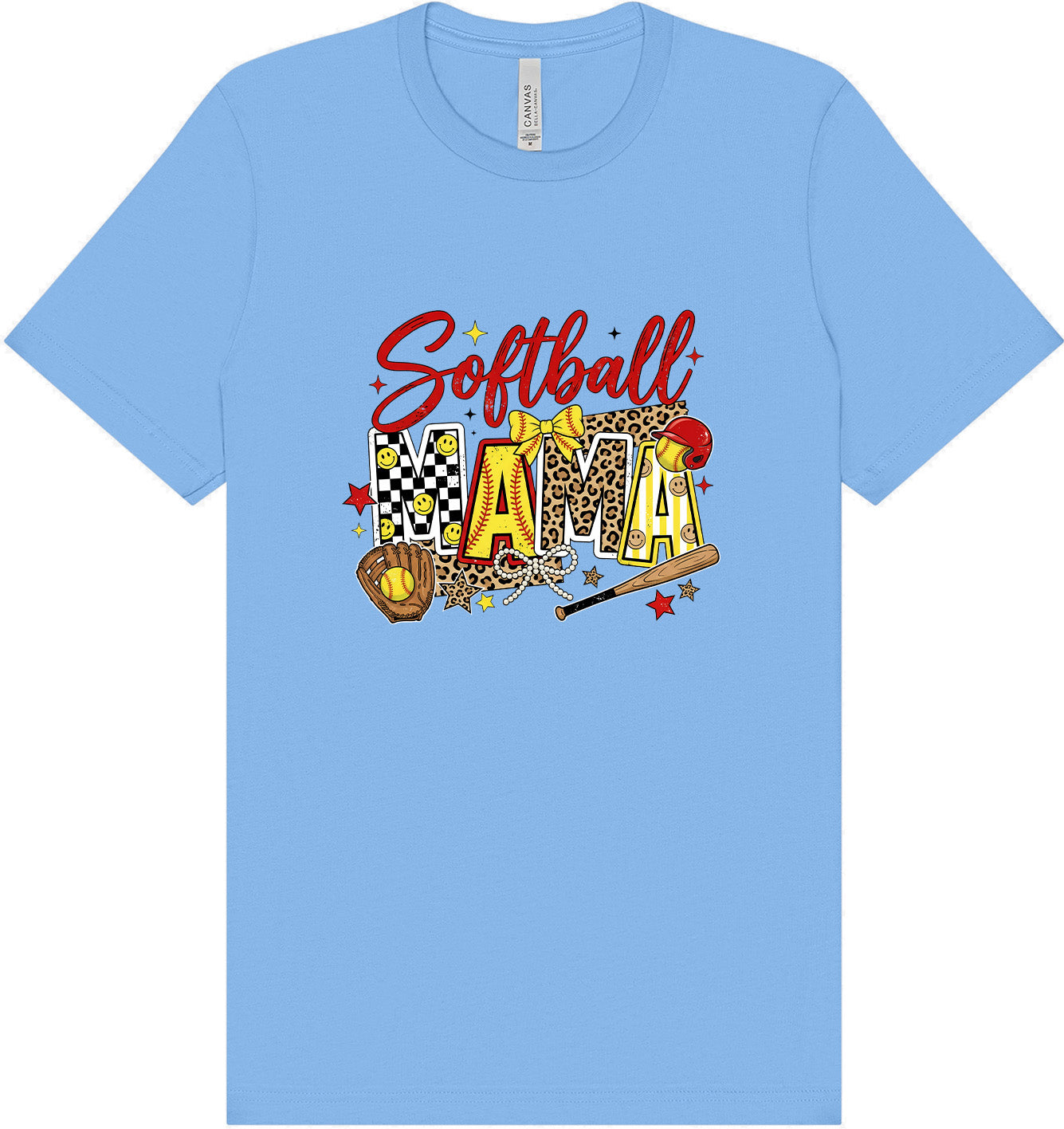 Softball Mama Adult Bella Canvas Shirt
