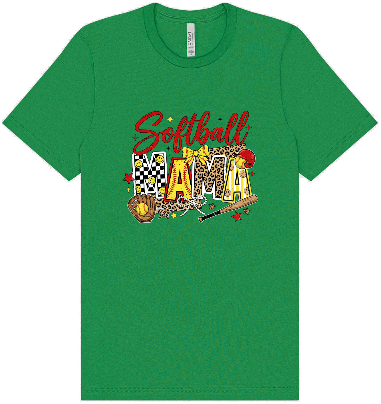 Softball Mama Adult Bella Canvas Shirt