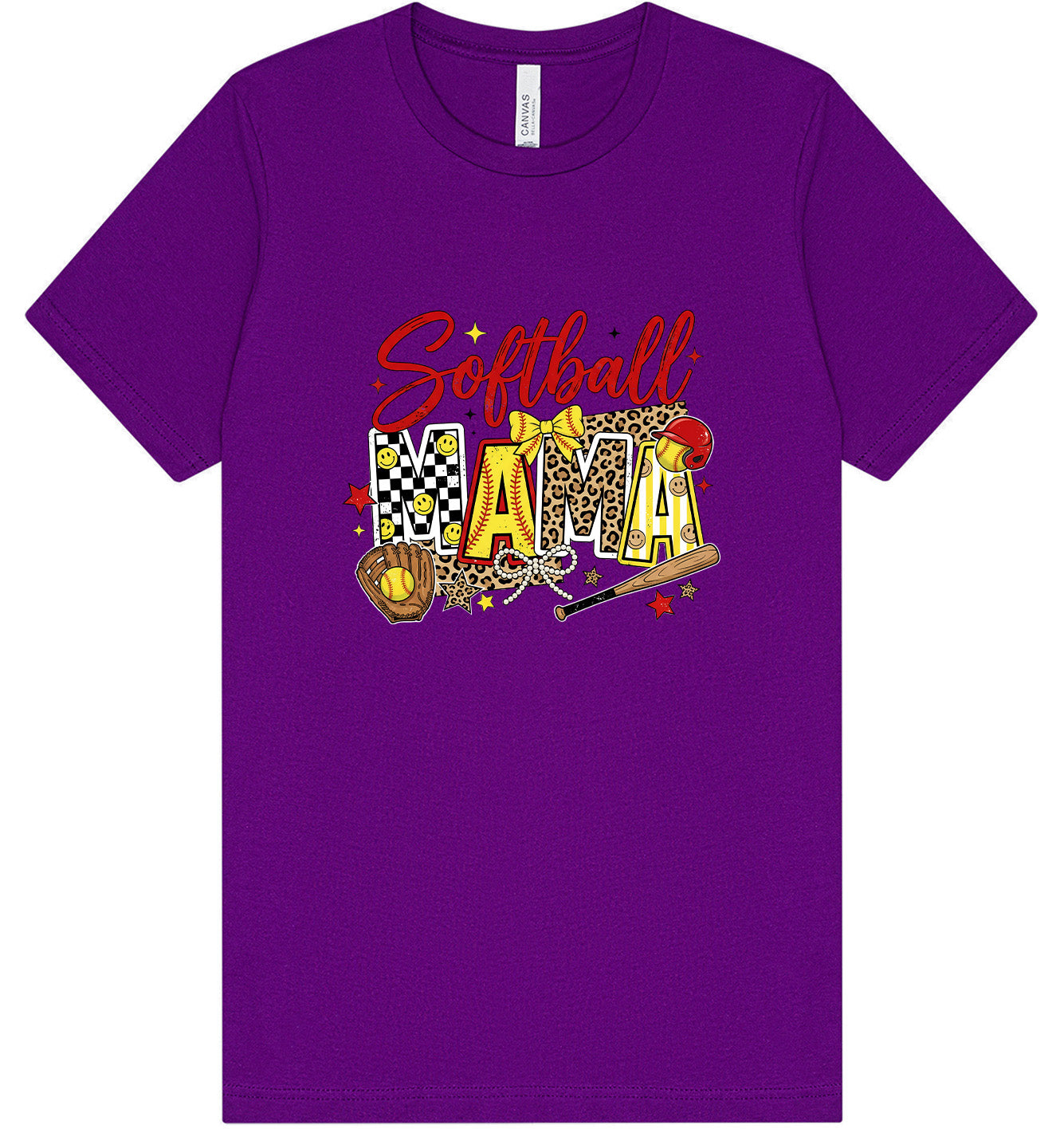 Softball Mama Adult Bella Canvas Shirt