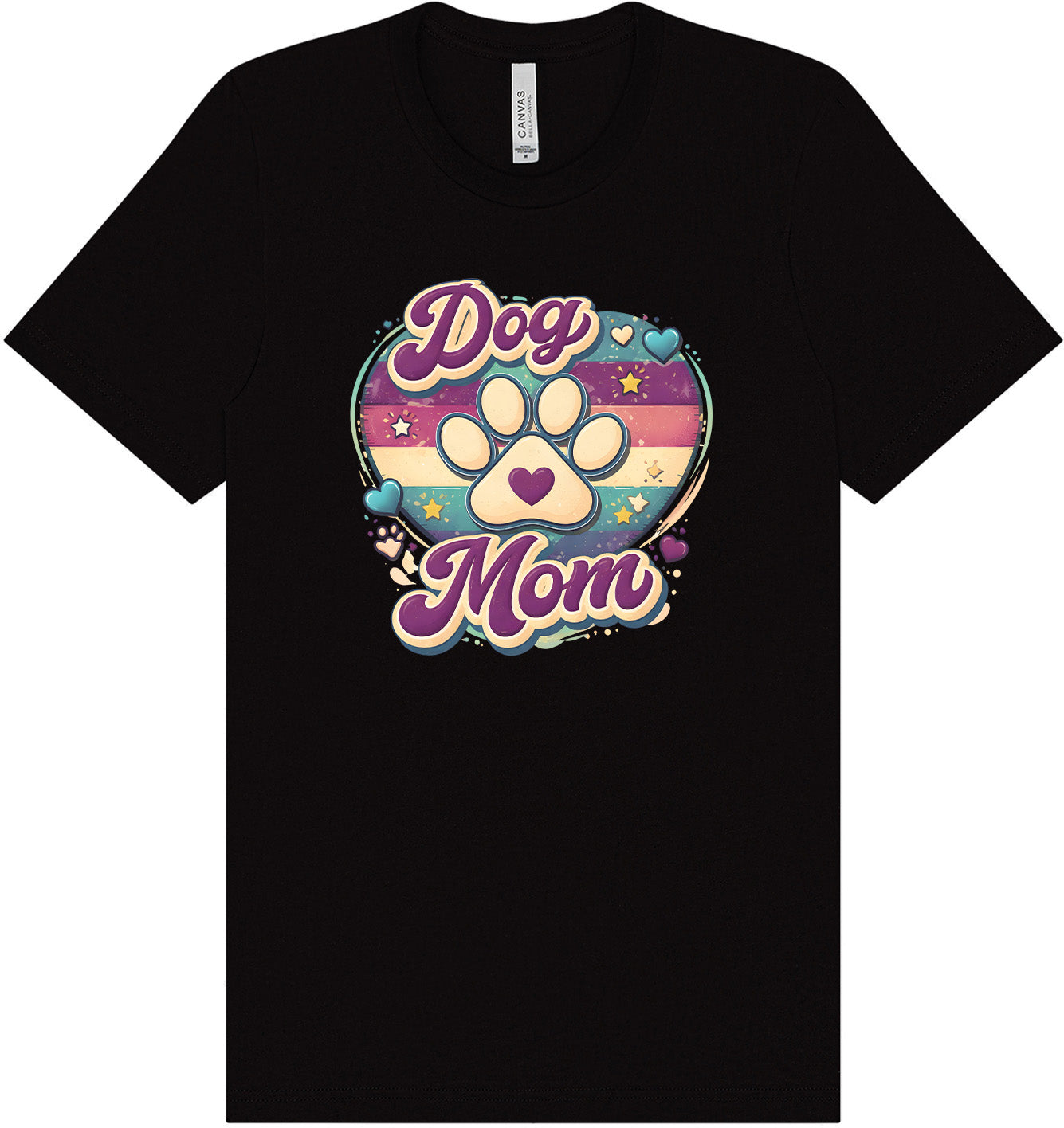 Retro Dog Mom Adult Bella Canvas Shirt