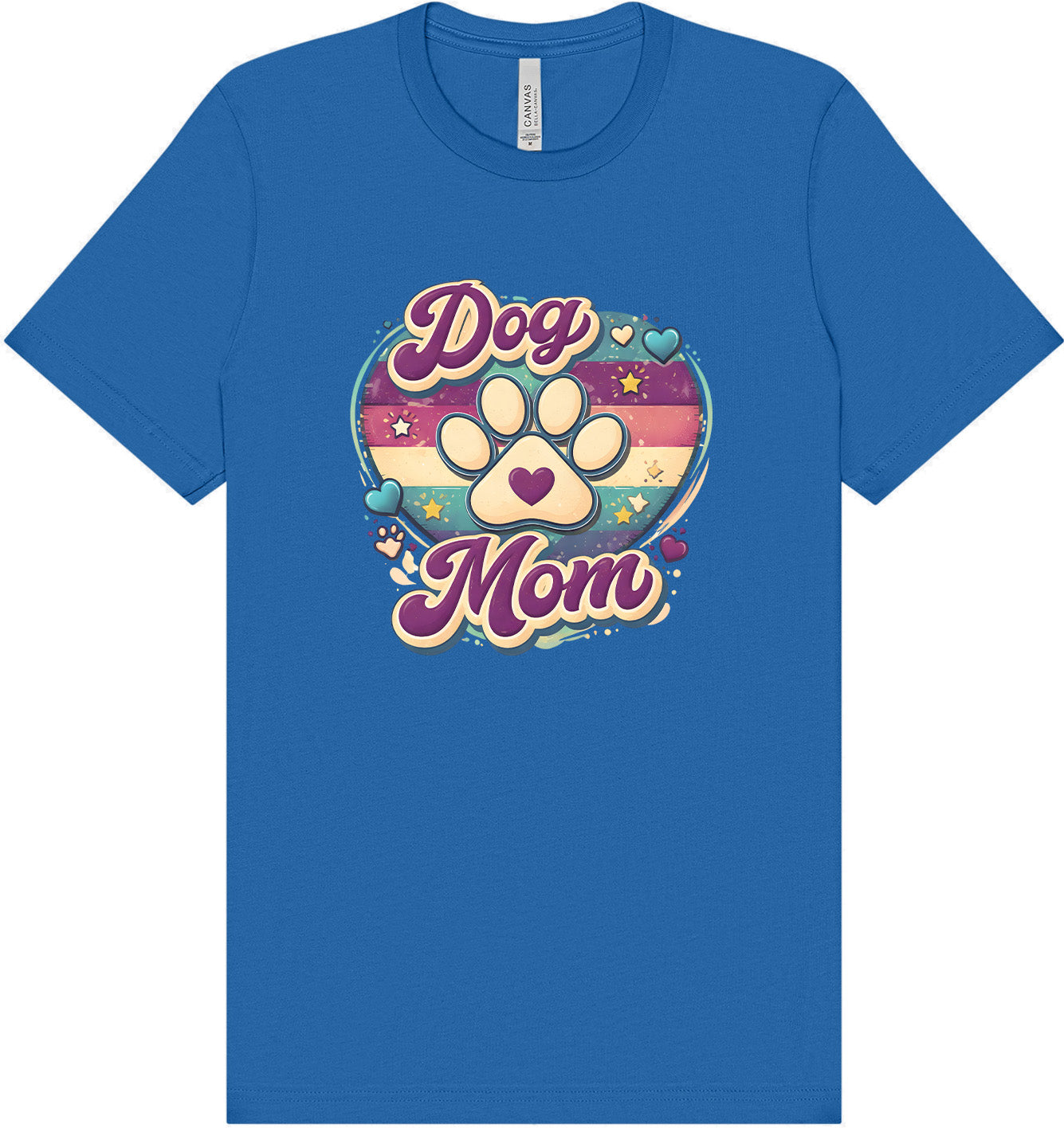 Retro Dog Mom Adult Bella Canvas Shirt