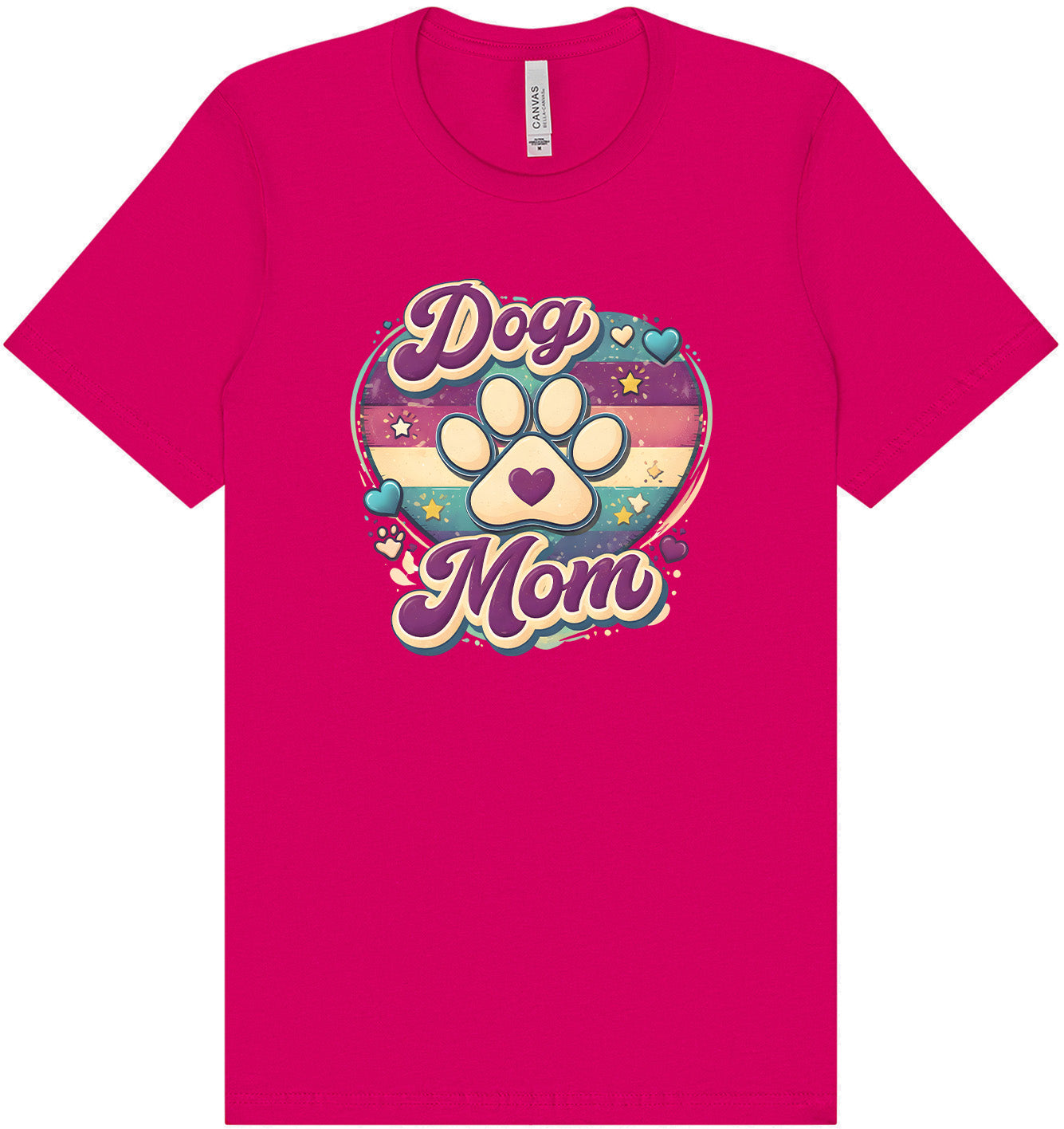 Retro Dog Mom Adult Bella Canvas Shirt