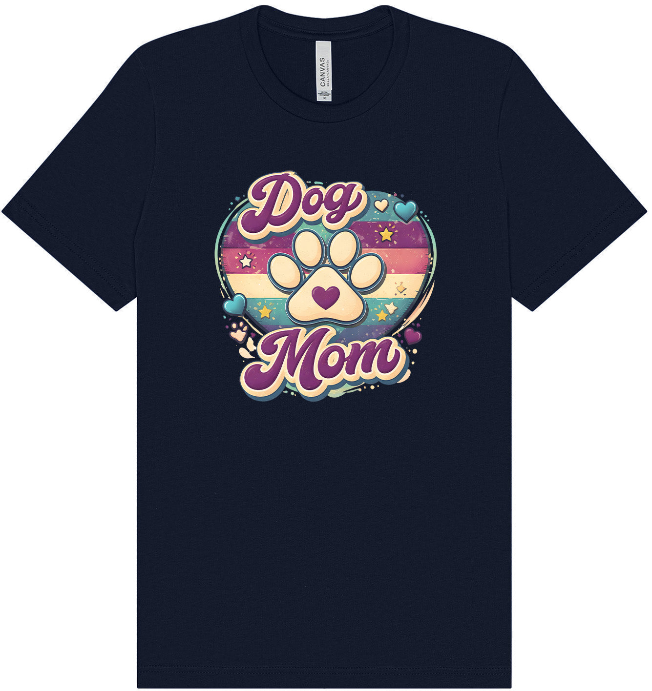 Retro Dog Mom Adult Bella Canvas Shirt