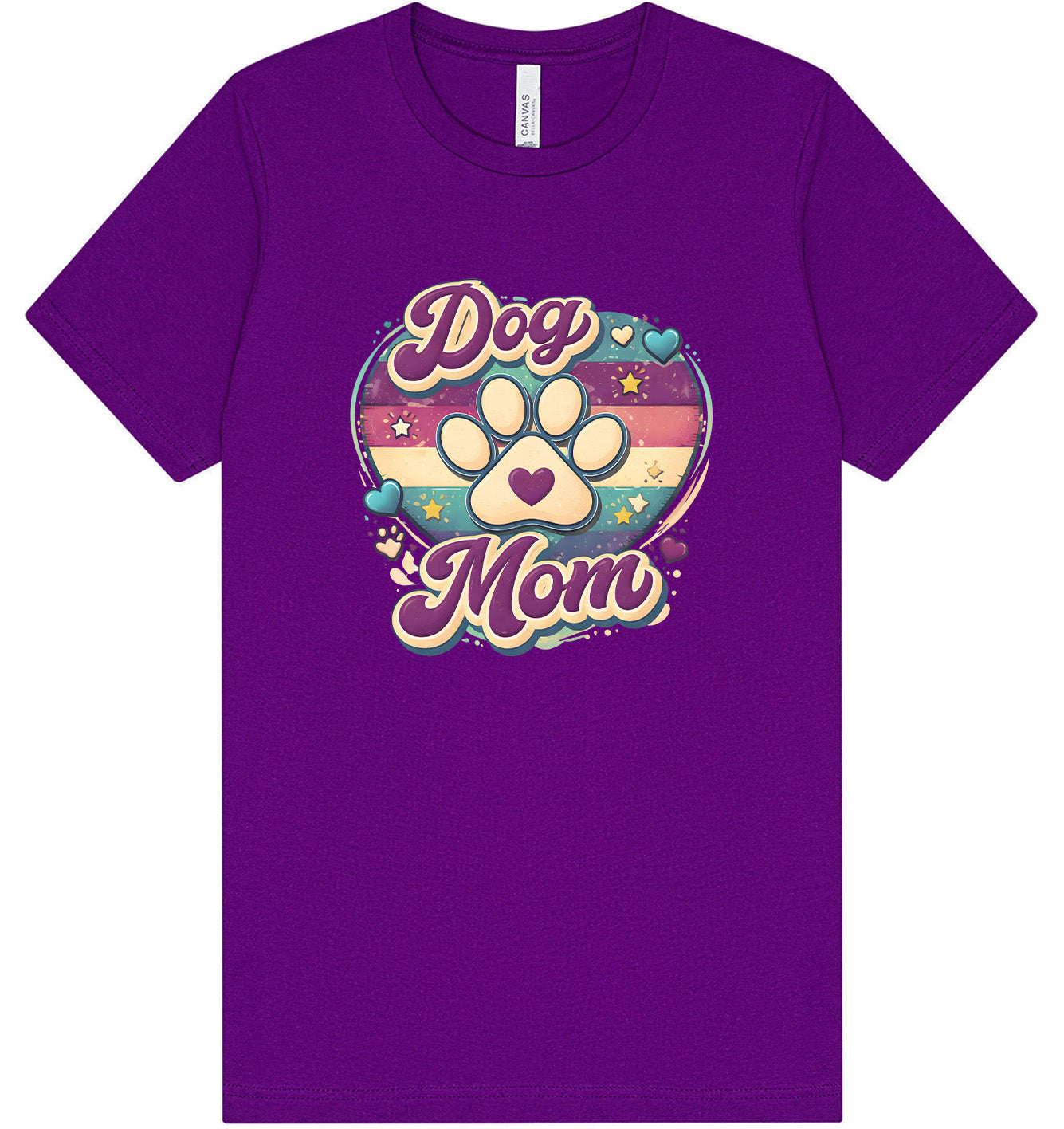 Retro Dog Mom Adult Bella Canvas Shirt