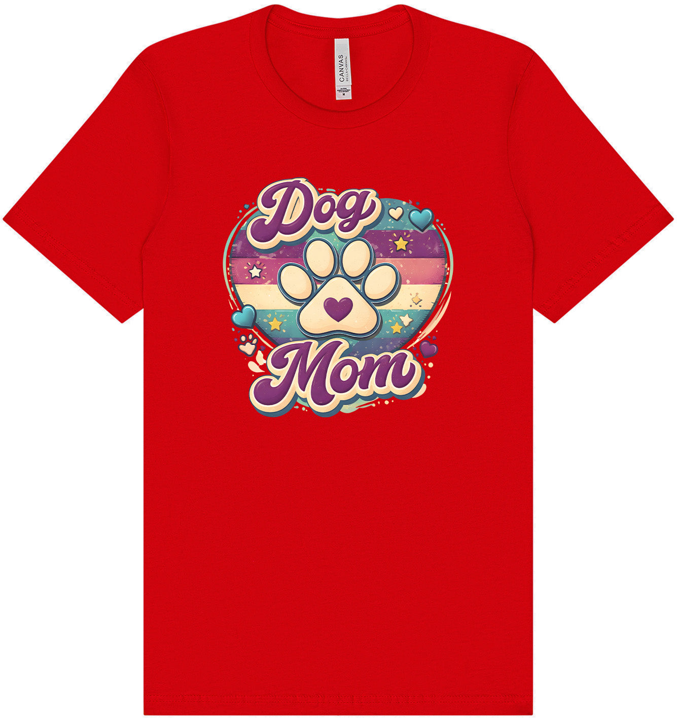 Retro Dog Mom Adult Bella Canvas Shirt
