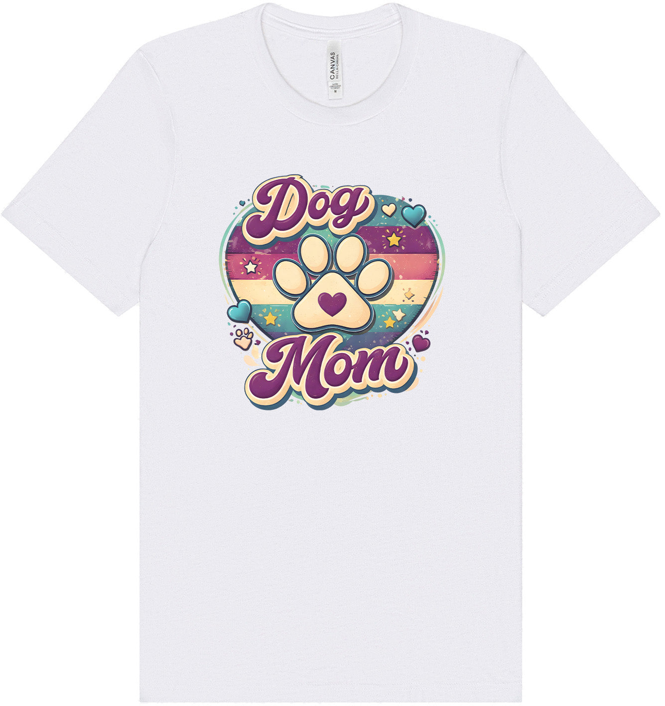 Retro Dog Mom Adult Bella Canvas Shirt
