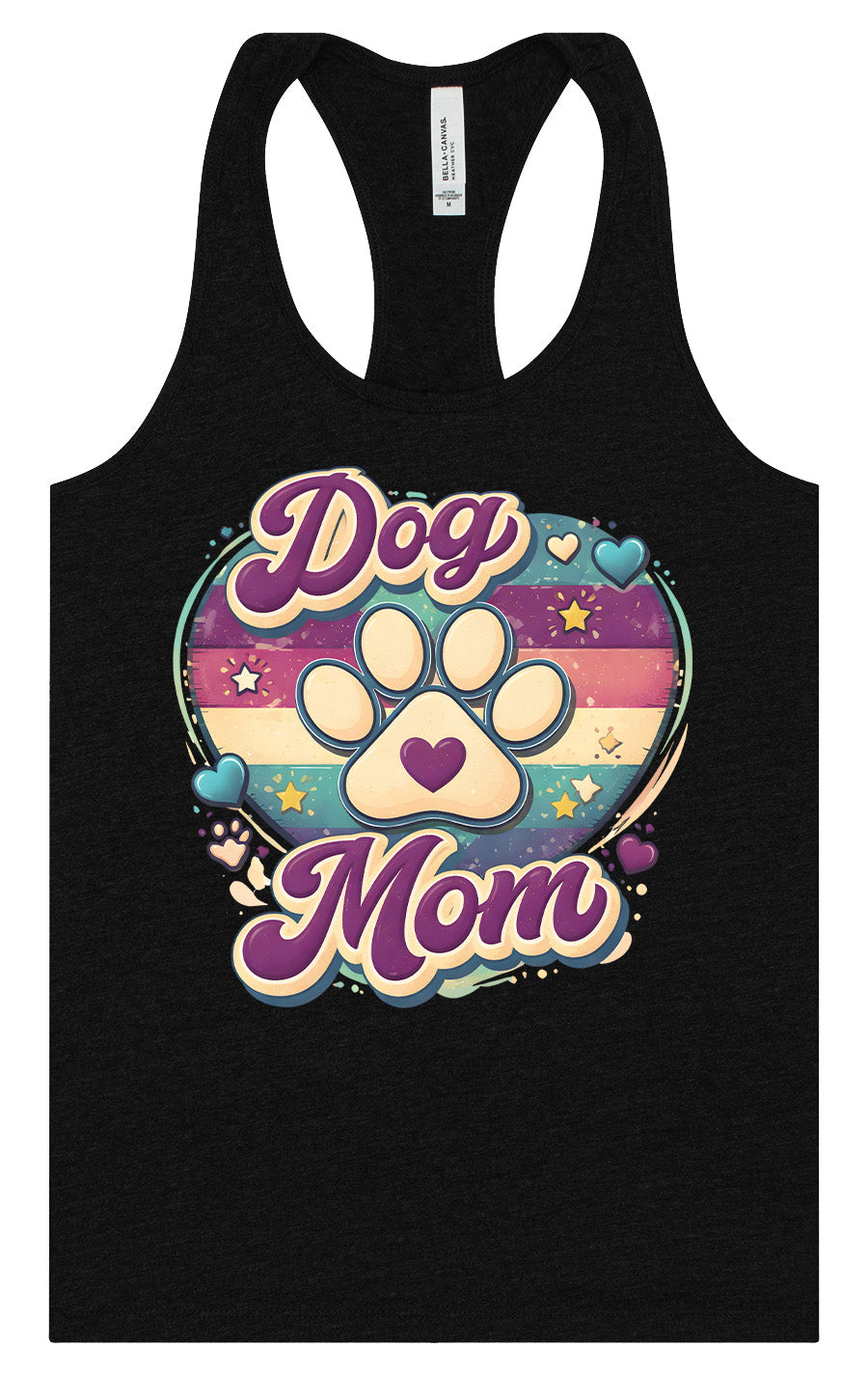 Retro Dog Mom Women's Racerback Tank