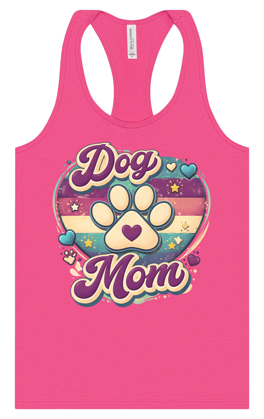 Retro Dog Mom Women's Racerback Tank