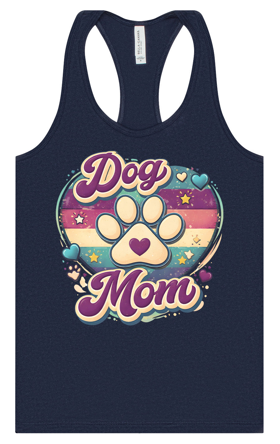 Retro Dog Mom Women's Racerback Tank