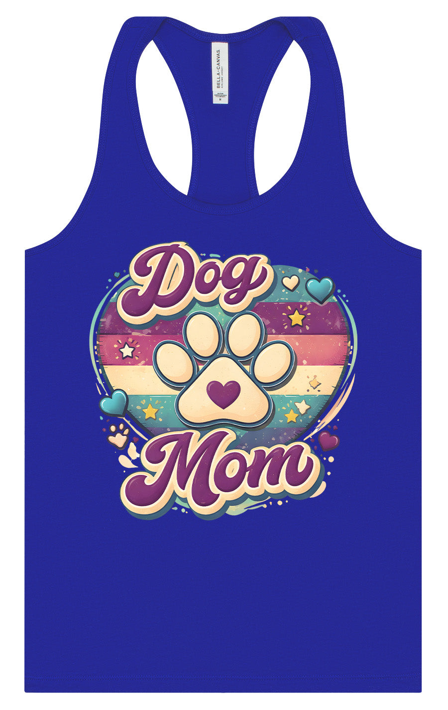 Retro Dog Mom Women's Racerback Tank