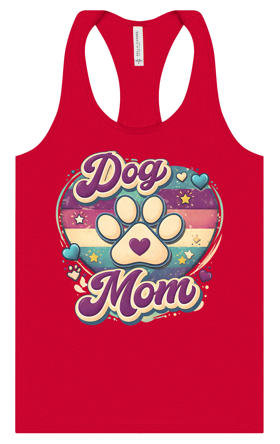 Retro Dog Mom Women's Racerback Tank