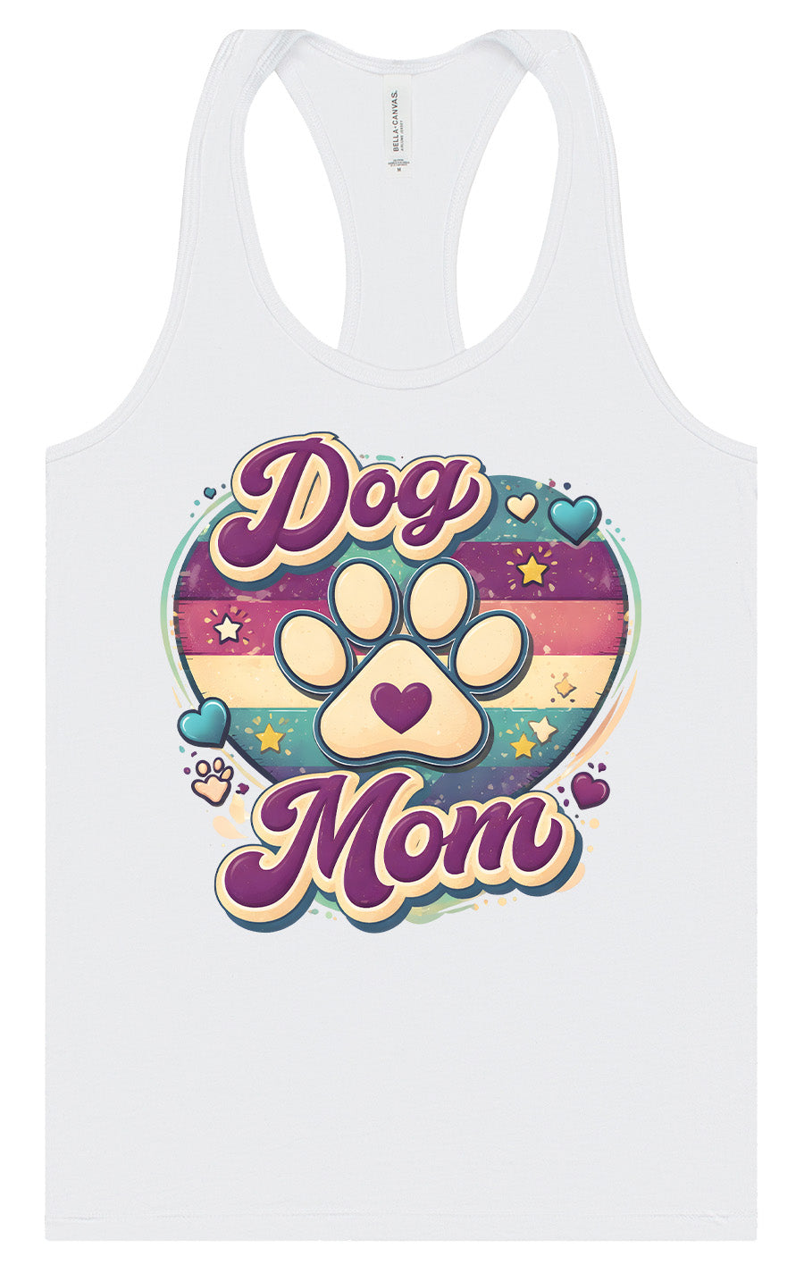 Retro Dog Mom Women's Racerback Tank
