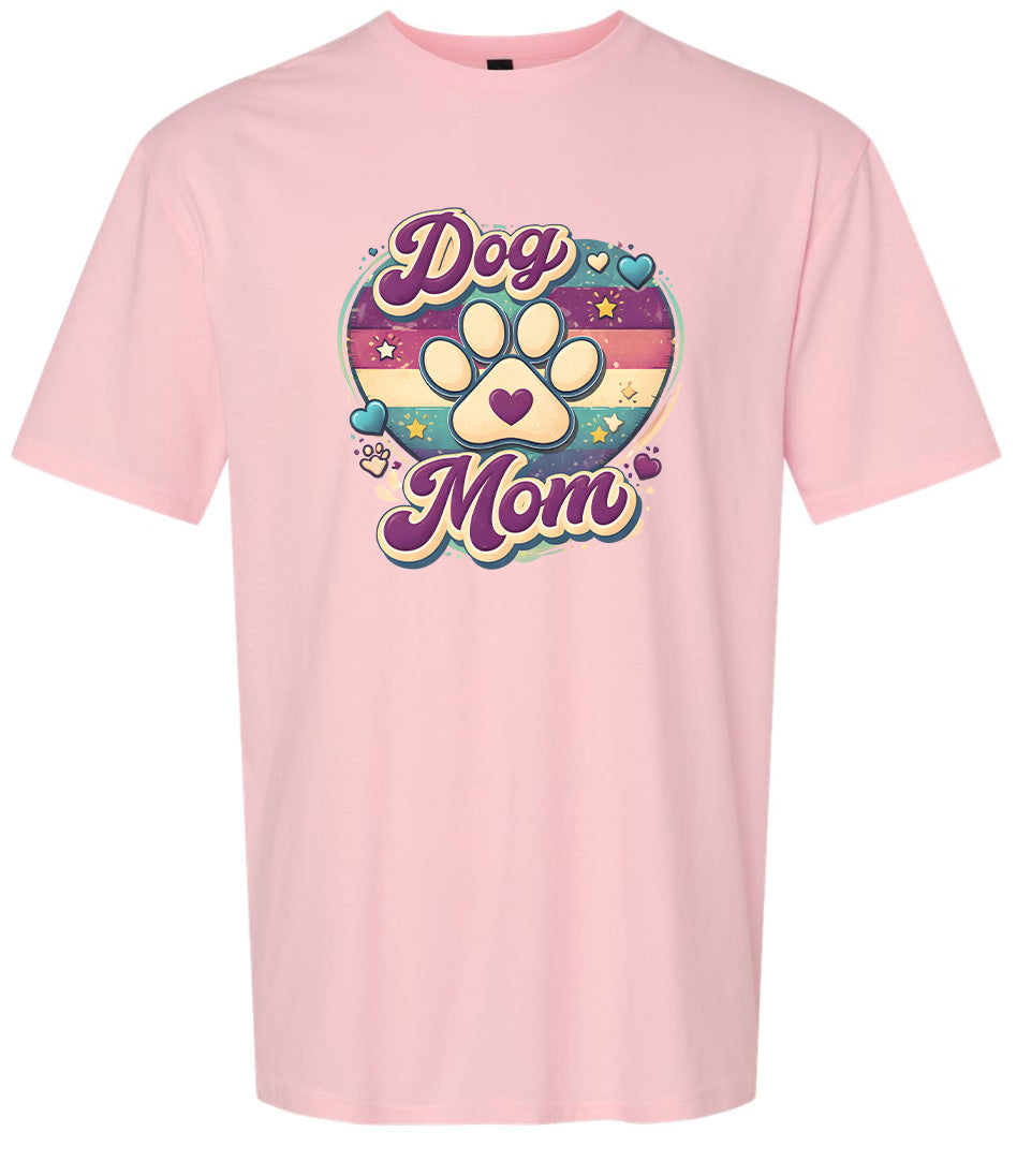 Retro Dog Mom Adult Gildan Soft Shirt
