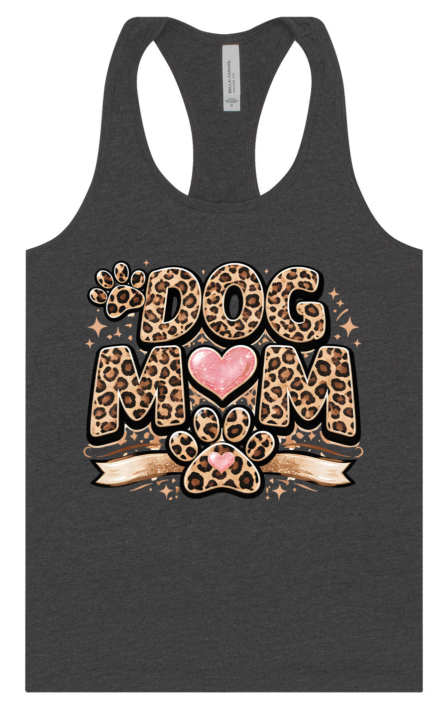 Leopard Print Dog Mom Women's Racerback Tank