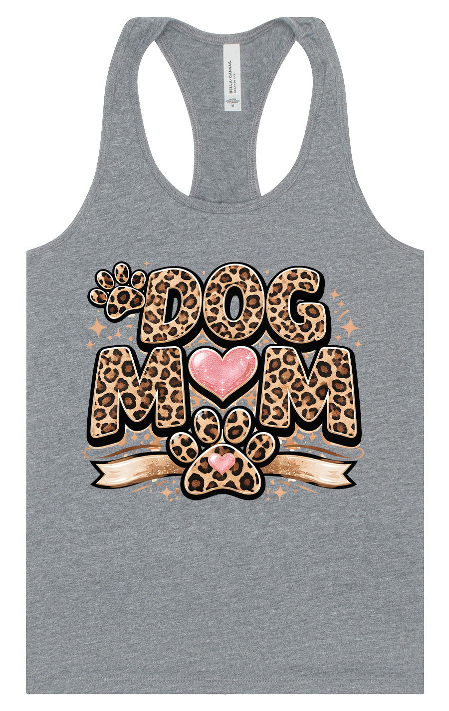 Leopard Print Dog Mom Women's Racerback Tank