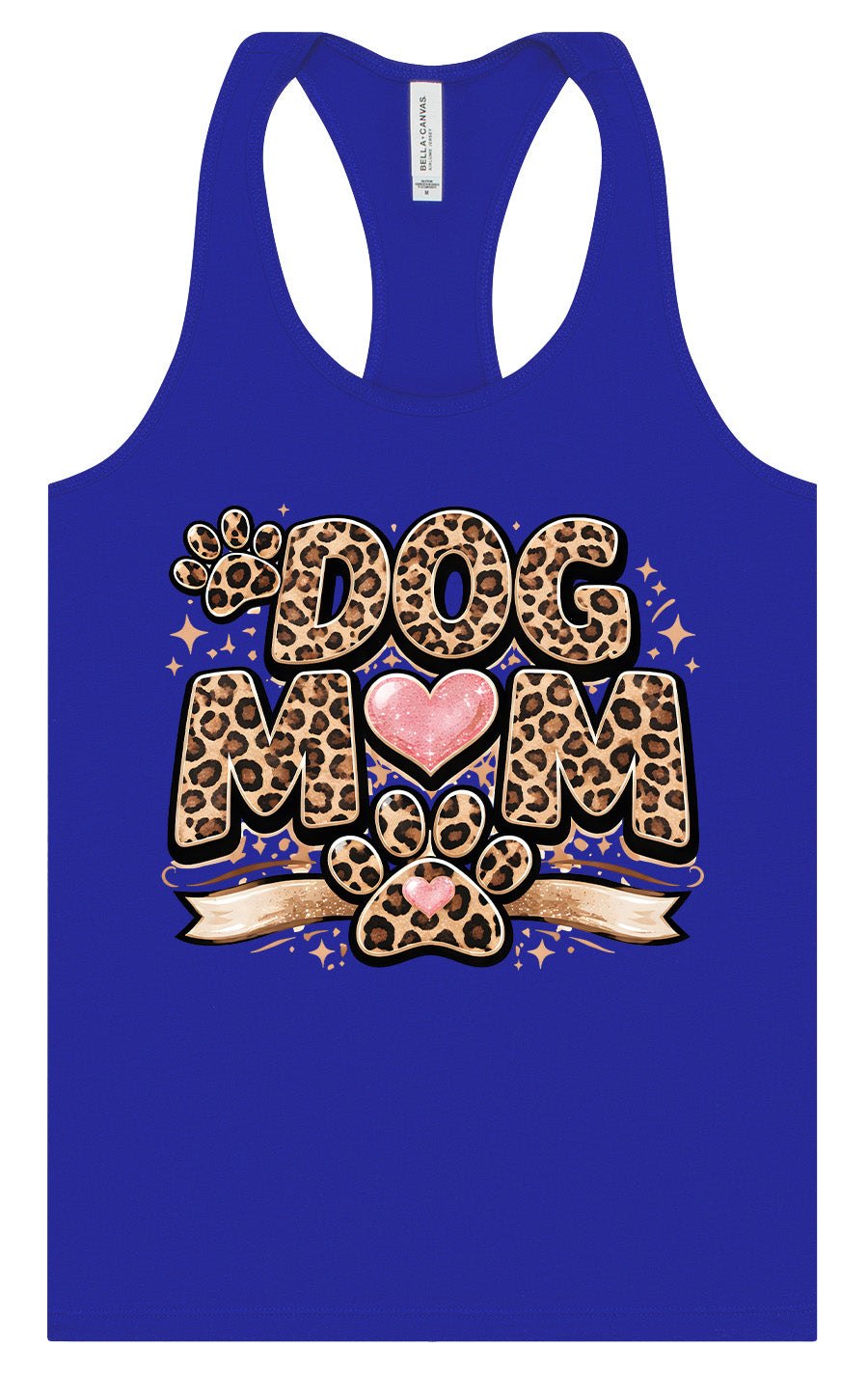 Leopard Print Dog Mom Women's Racerback Tank