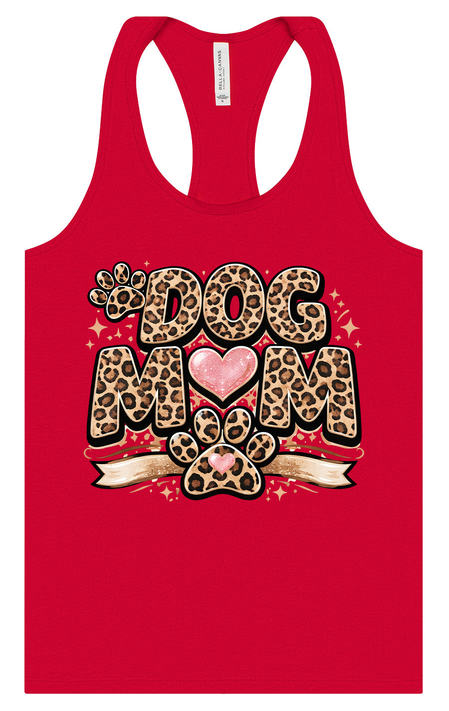 Leopard Print Dog Mom Women's Racerback Tank