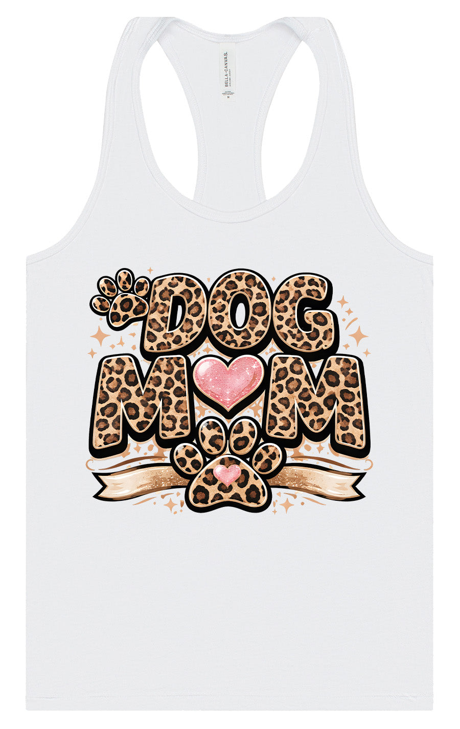 Leopard Print Dog Mom Women's Racerback Tank