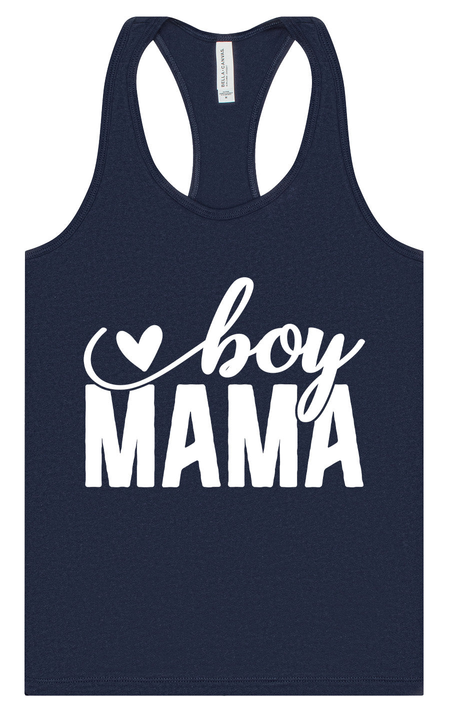 Boy Mama Women's Racerback Tank