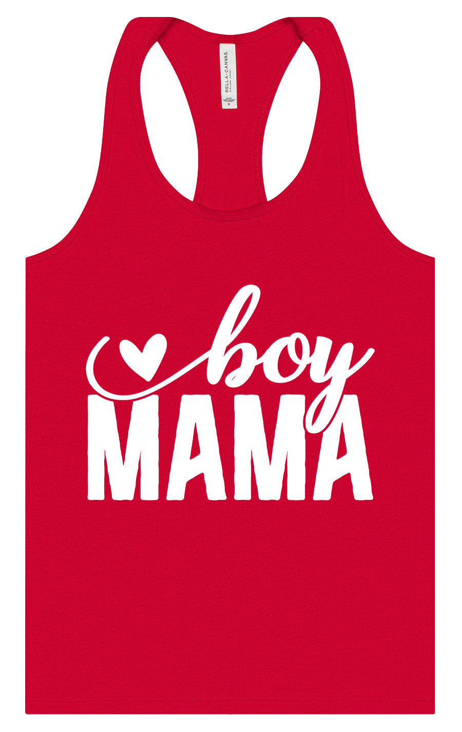 Boy Mama Women's Racerback Tank
