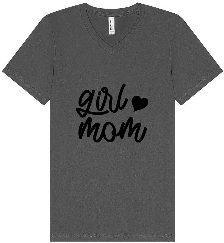 Girl Mom Unisex V-Neck Shirt