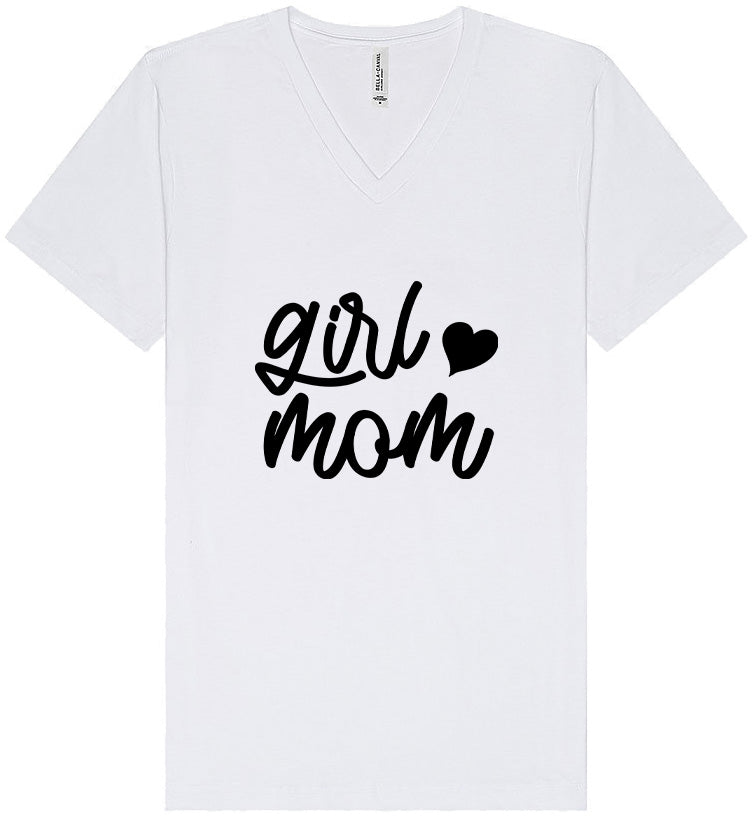 Girl Mom Unisex V-Neck Shirt