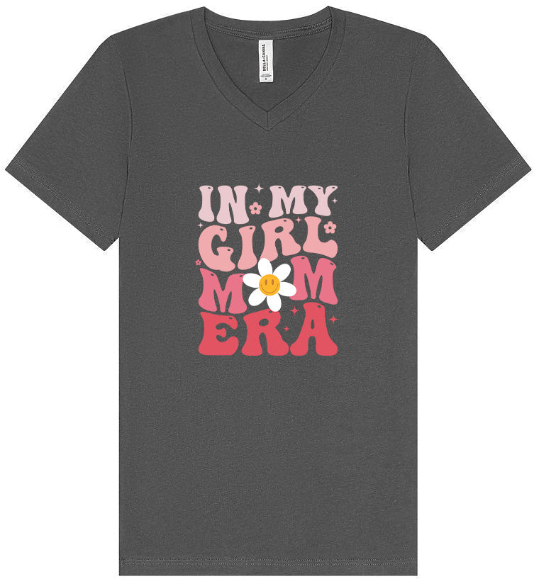 Girl Mom Era Unisex V-Neck Shirt