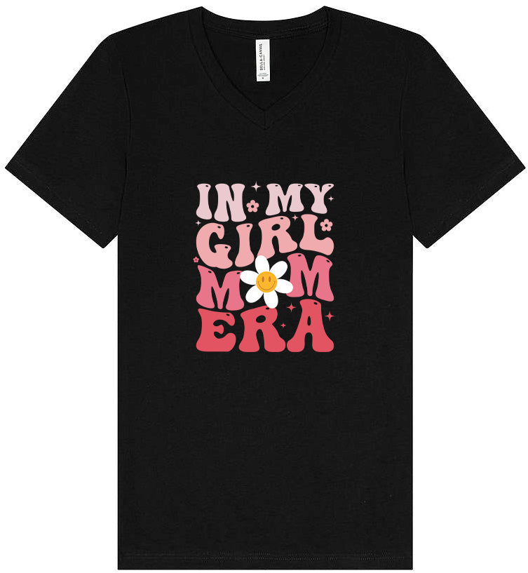 Girl Mom Era Unisex V-Neck Shirt
