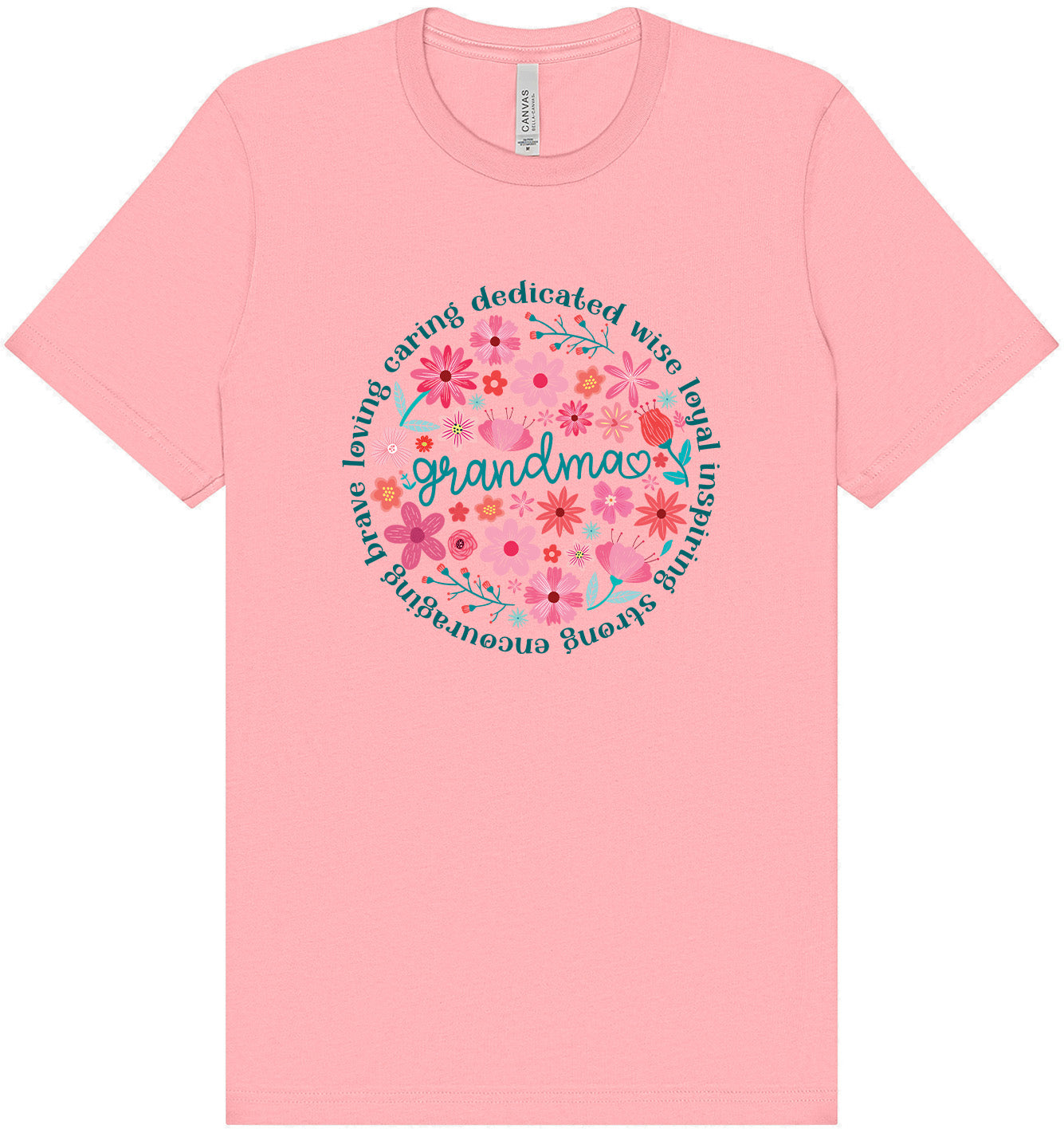 Flowers for Grandma Adult Bella Canvas Shirt