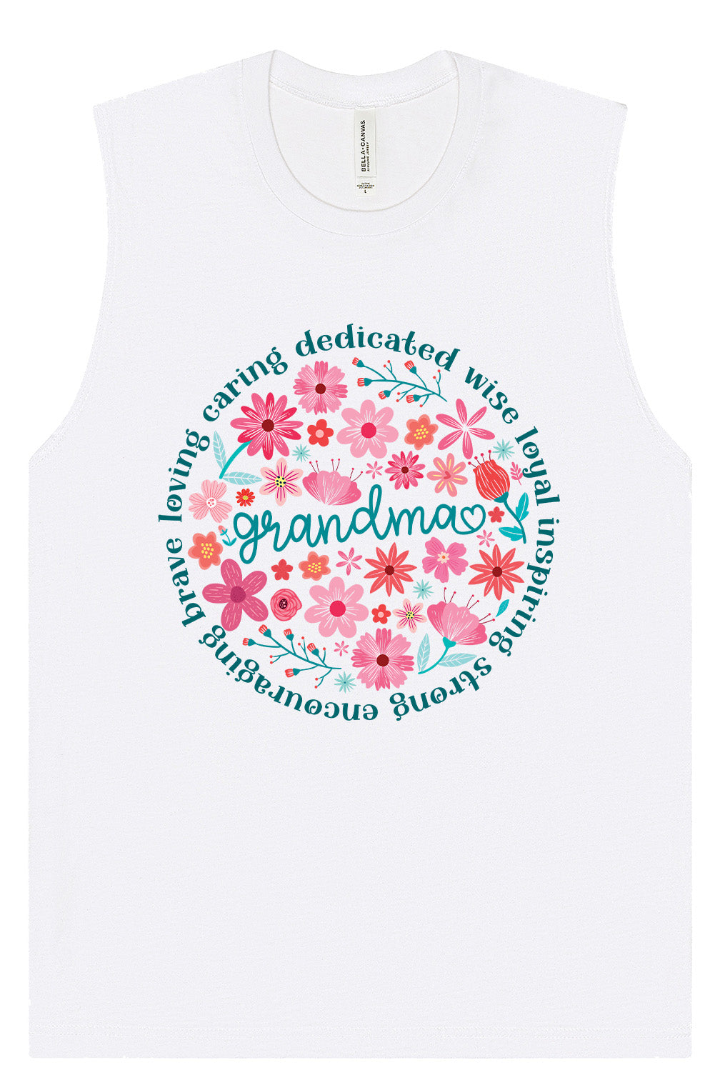 Flowers for Grandma Muscle Tank