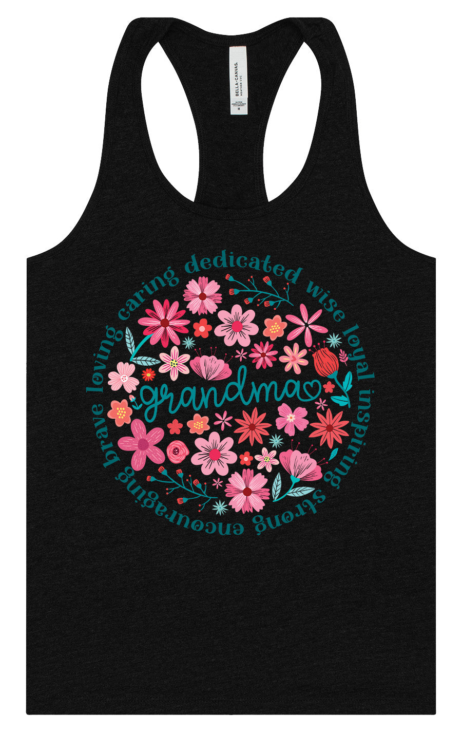 Flowers for Grandma Women's Racerback Tank