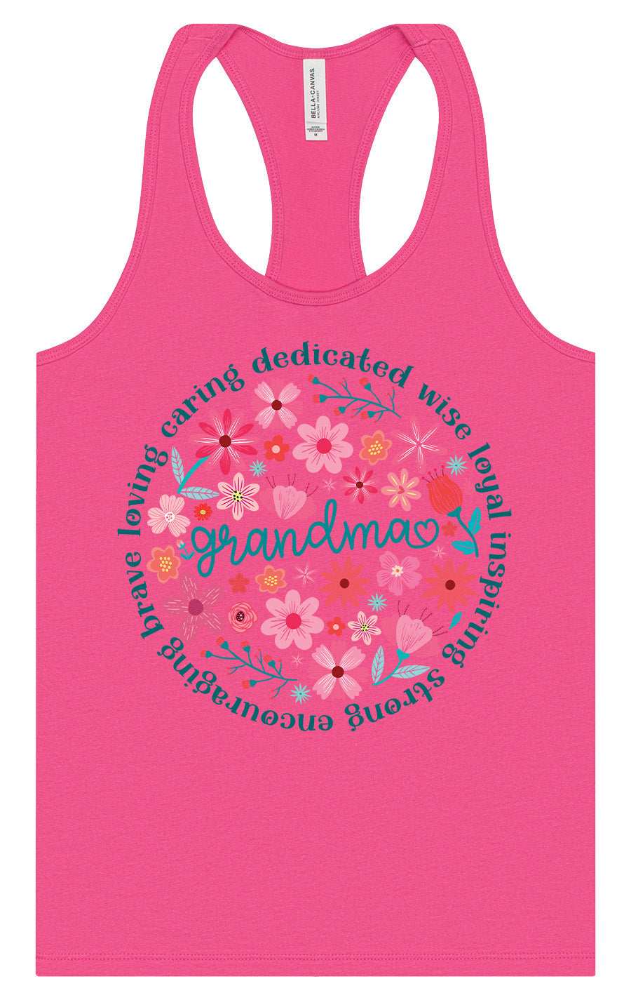 Flowers for Grandma Women's Racerback Tank