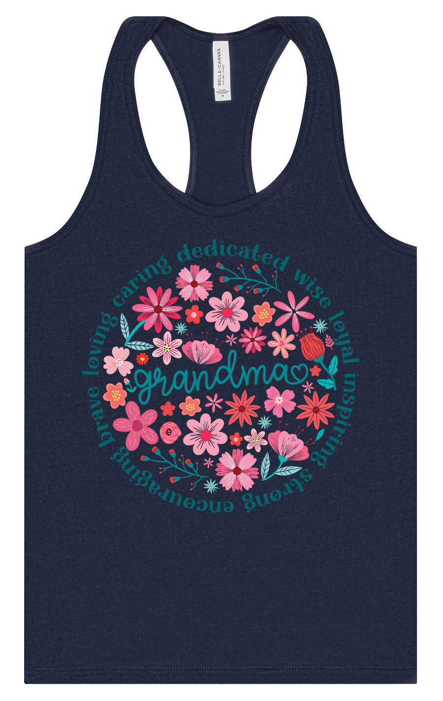 Flowers for Grandma Women's Racerback Tank