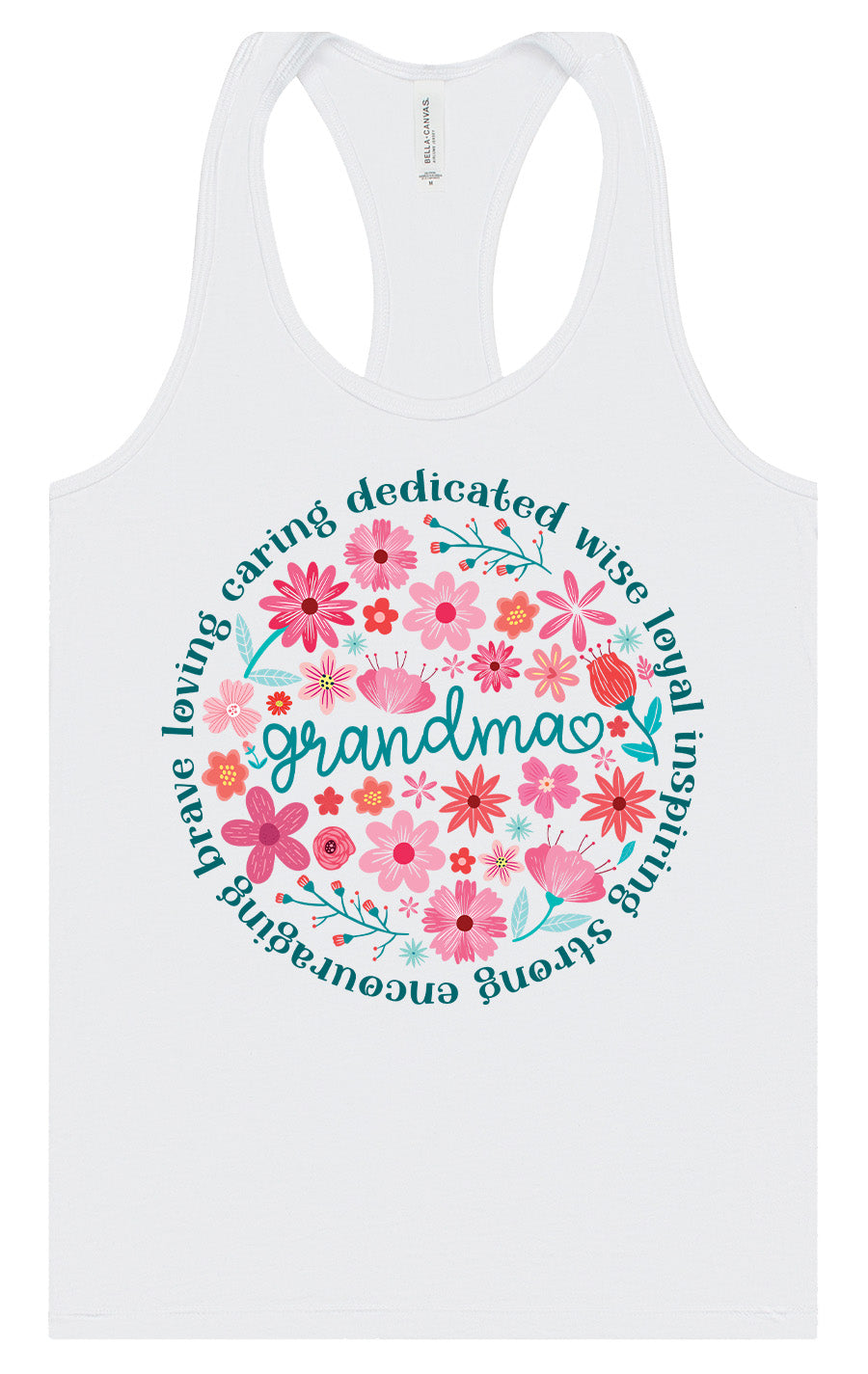 Flowers for Grandma Women's Racerback Tank